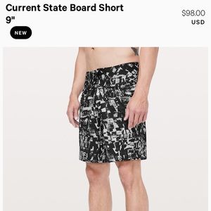 Lululemon Current State Board Shorts 9”